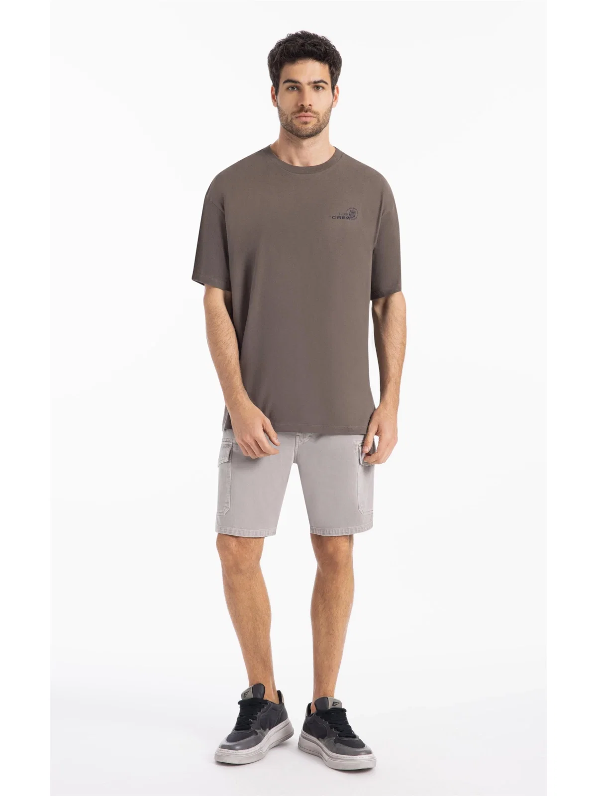 T-Shirt Ellus Crew Over Tabaco