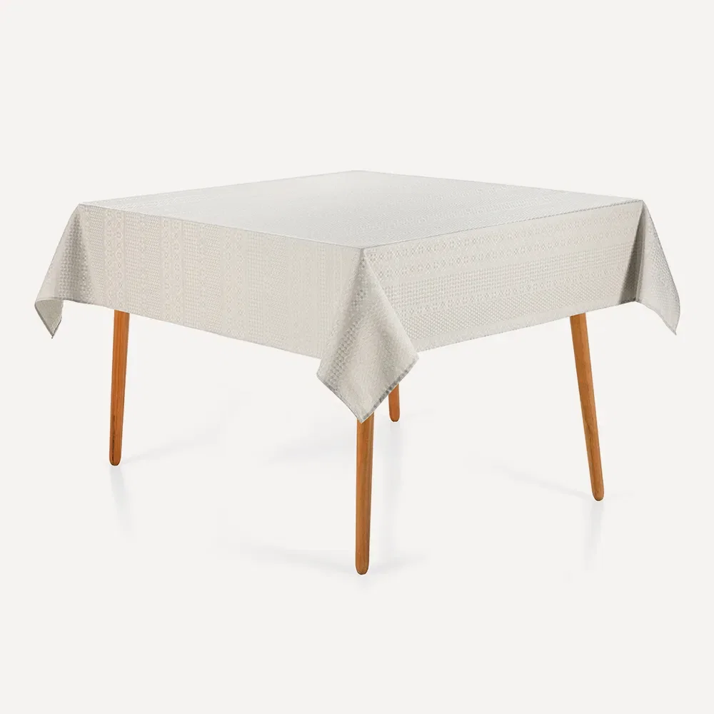 Toalha de Mesa Quadrada 8 Lugares Artemis Branco