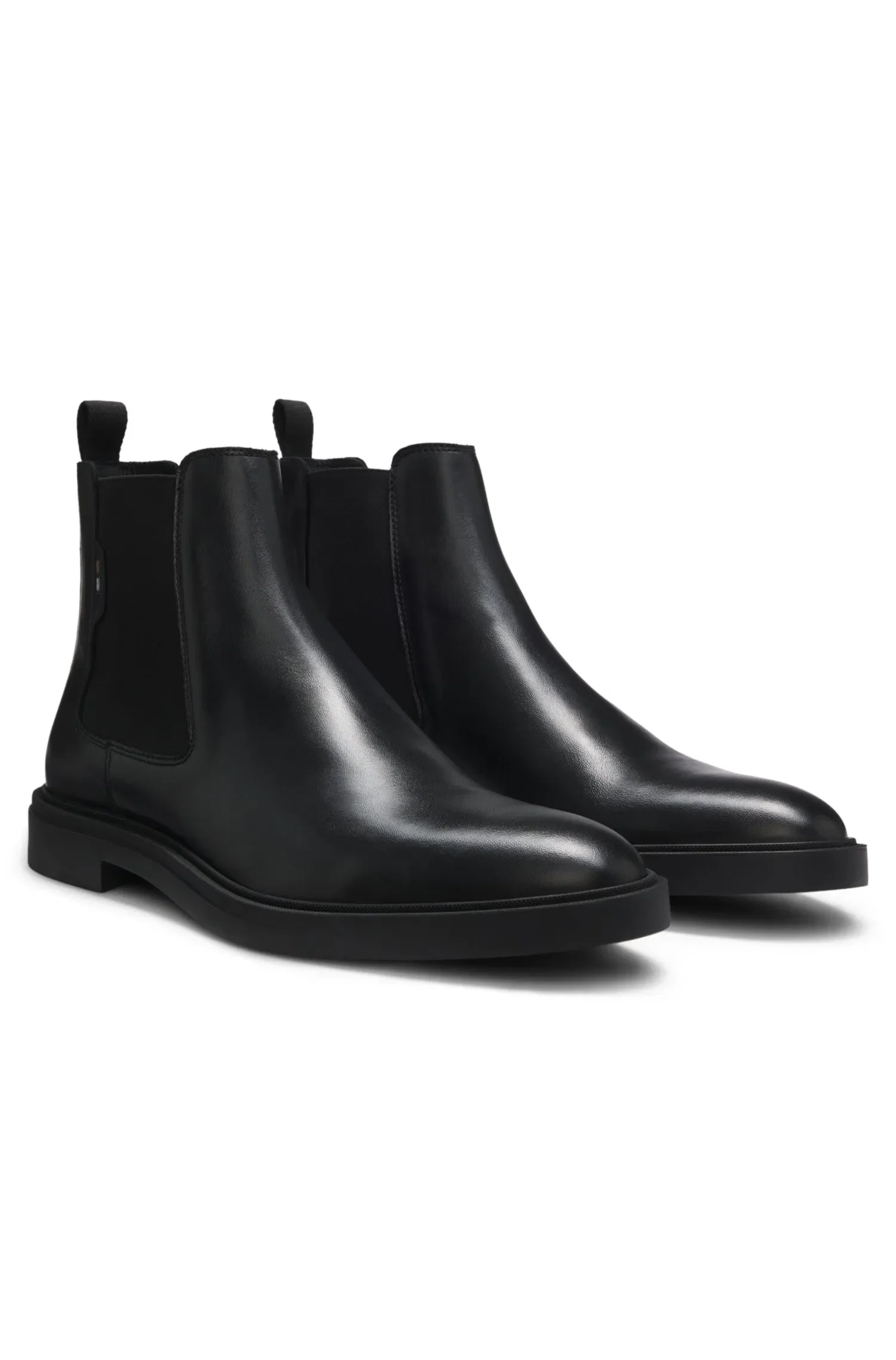 Botas Chelsea Em Couro Polido — imagem 1