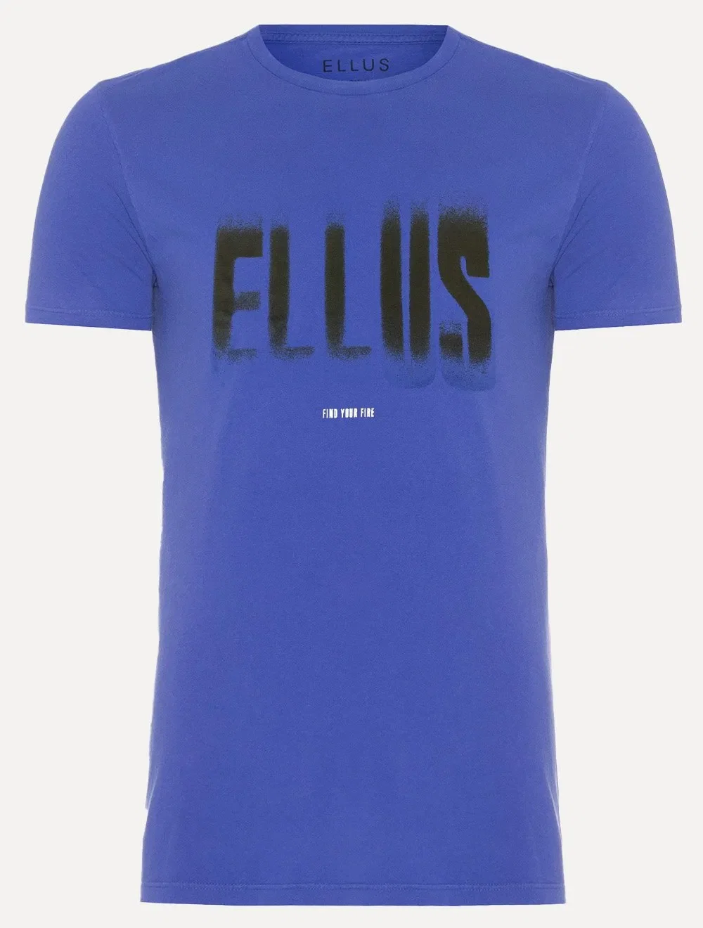 Camiseta Ellus Masculina Cotton Fine Find Your Fire Classic Azul