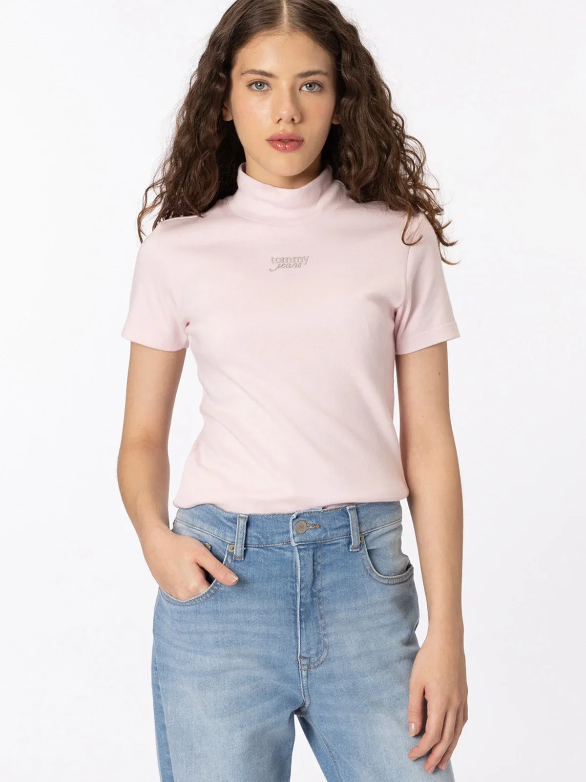 Camiseta Super Slim com Aplicação Metalizada — imagem 1