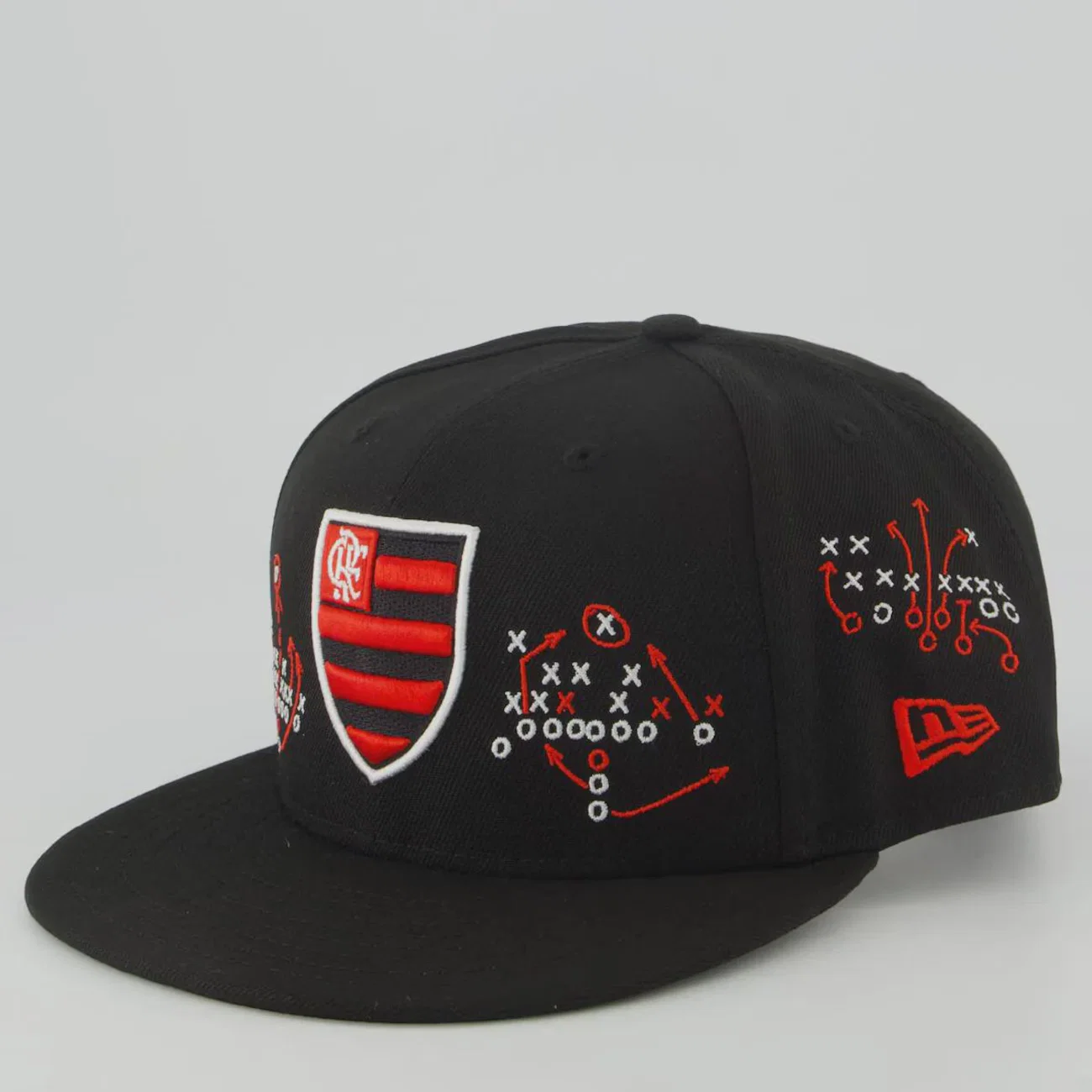 Boné Unissex New Era Flamengo 5950 NFL Brasil Game 2026 Aba Reta