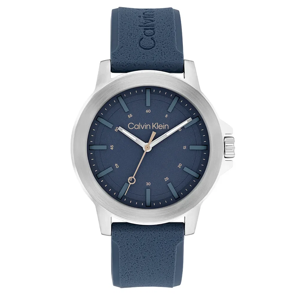 Relógio Calvin Klein Masculino Borracha Azul 25200470 — imagem 1