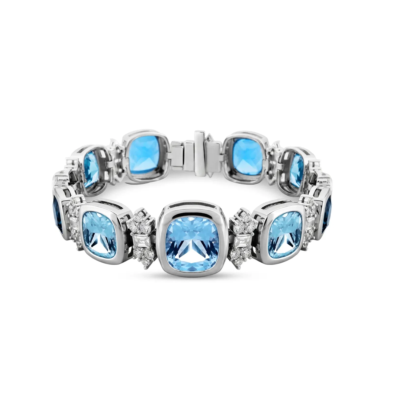 Pulseira Life Constelação em Prata 925 com Zircônia Azul e Incolor — imagem 1