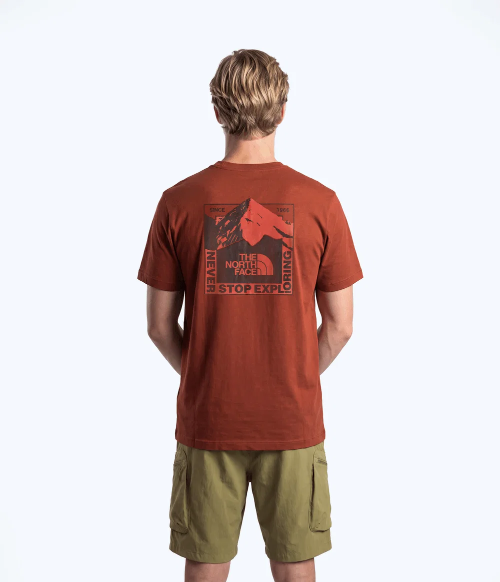 Camiseta Unissex Mountain Scape Regular Tee Iron Clay