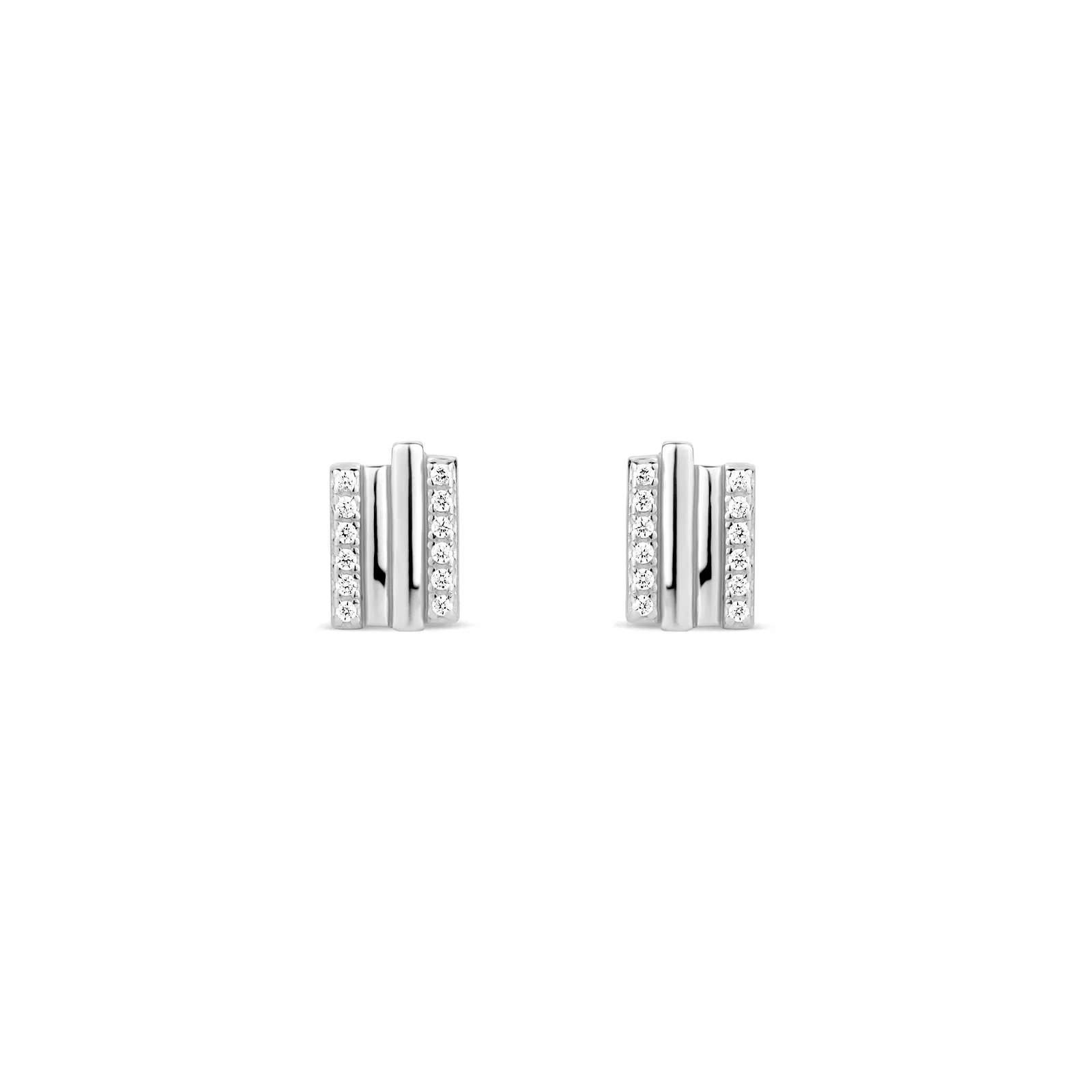 Brinco Life Dunas em Prata 925 e Pedras Incolores — imagem 1