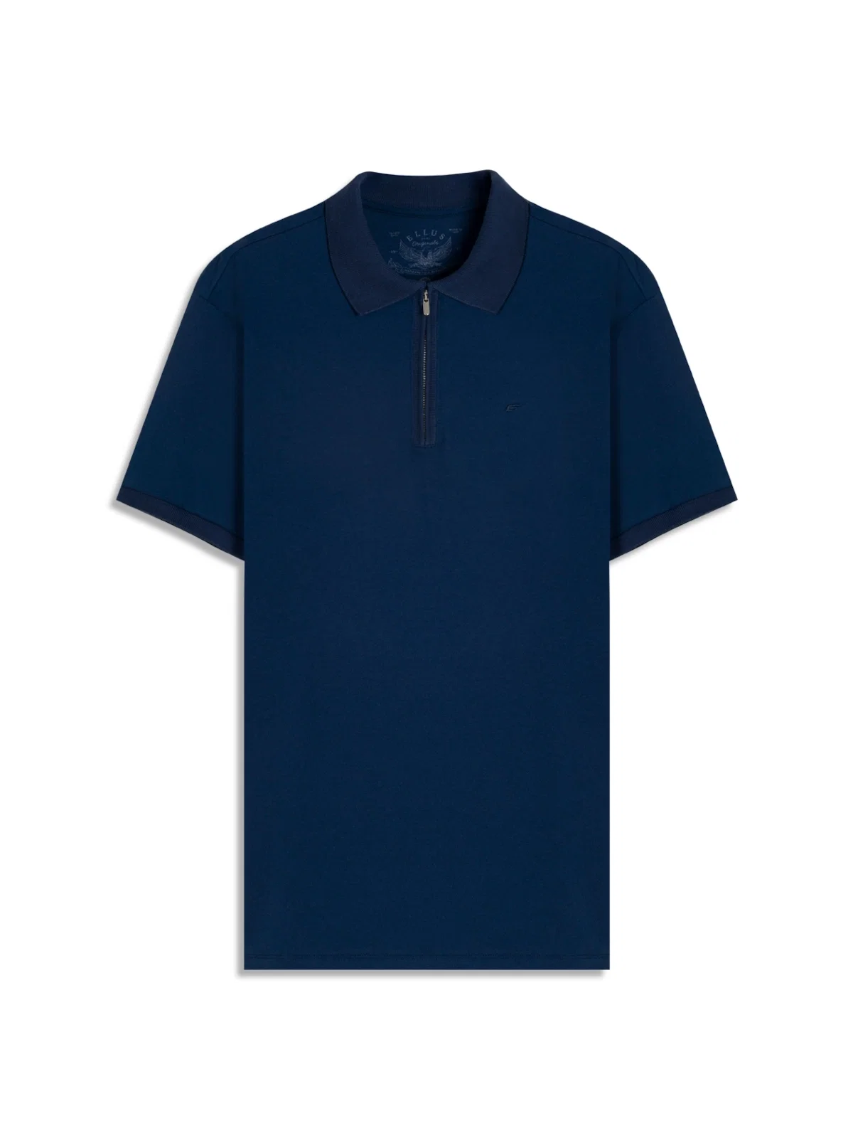 Polo Easa Friso Slim Marinho