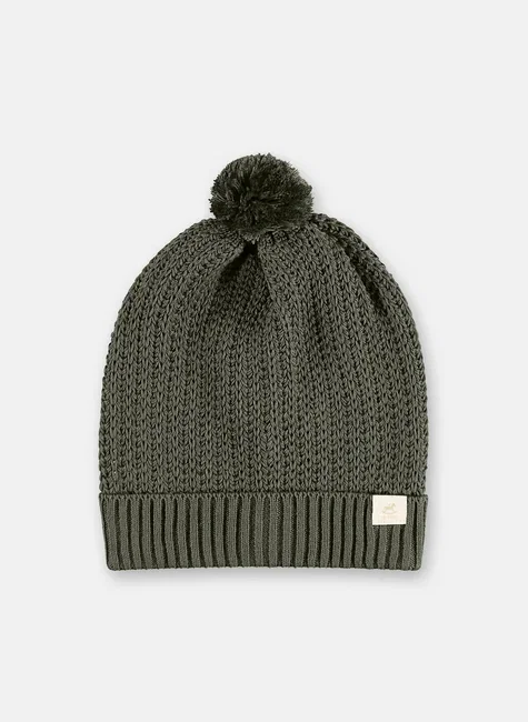 Gorro Unissex Infantil Com Pompom Verde Up Baby