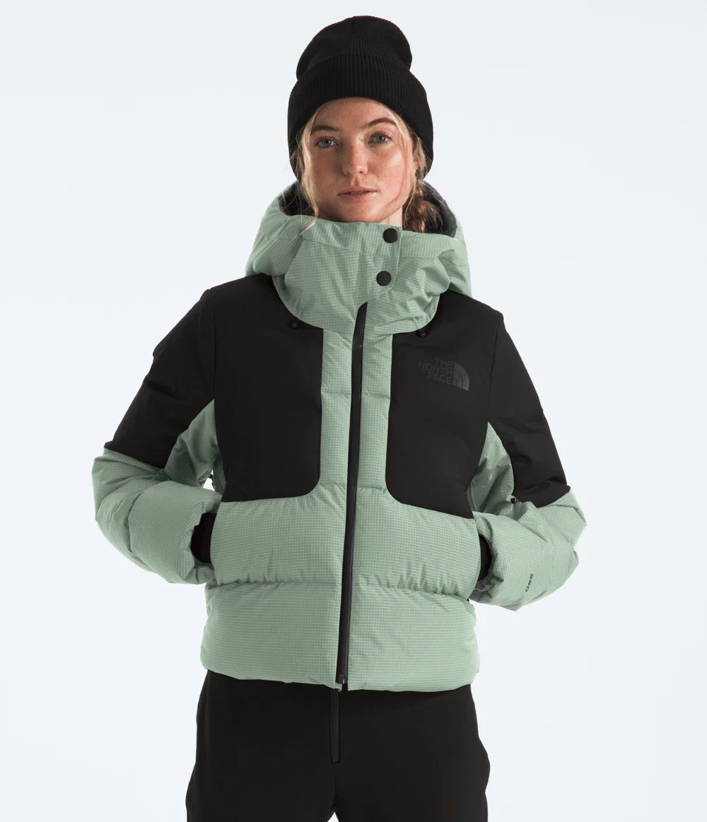 Jaqueta Feminina Cold Spell Cropped Down Slate Moss / TNF Black — imagem 1