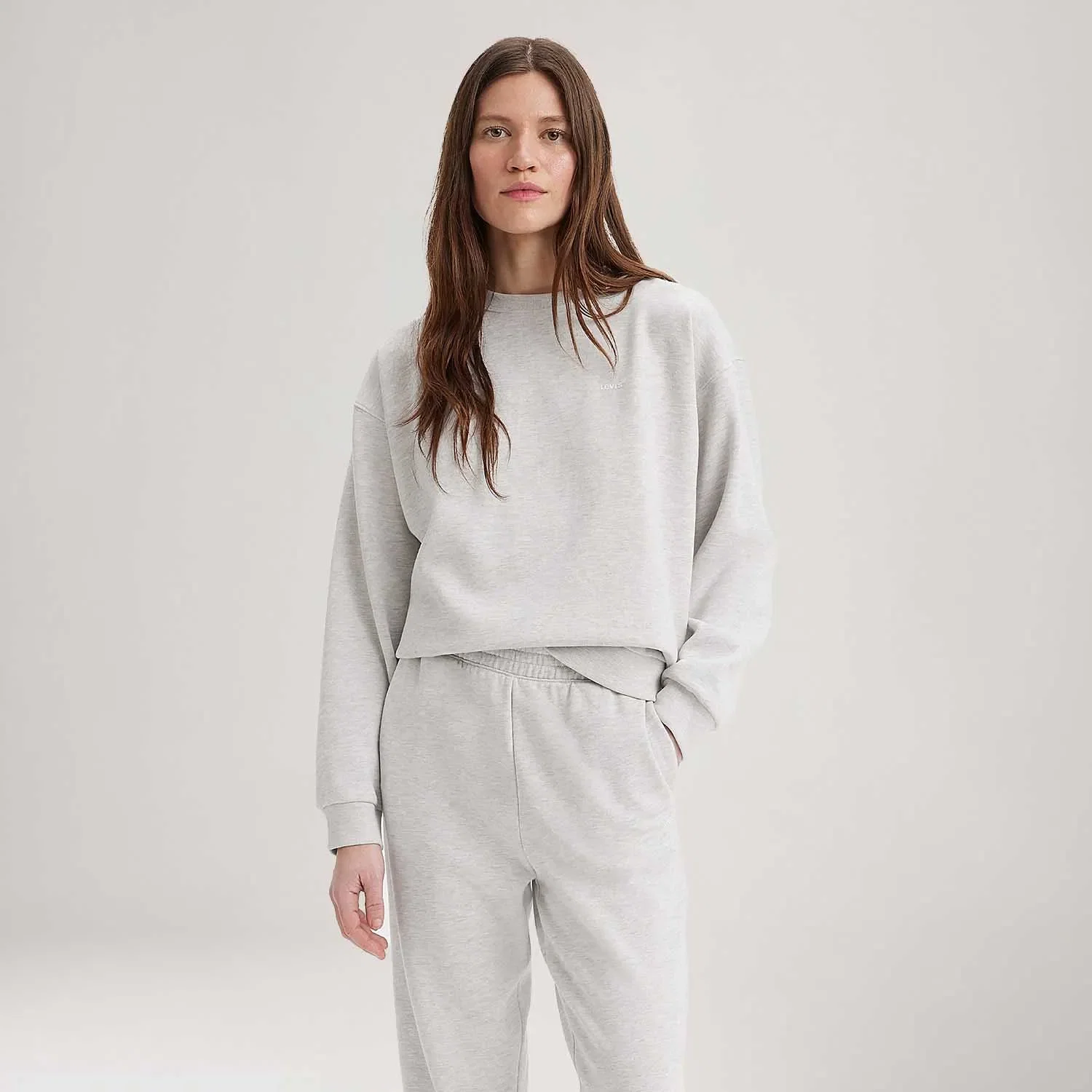 Moletom Levi's® Everyday Sweatshirt Cinza Manga Longa — imagem 1