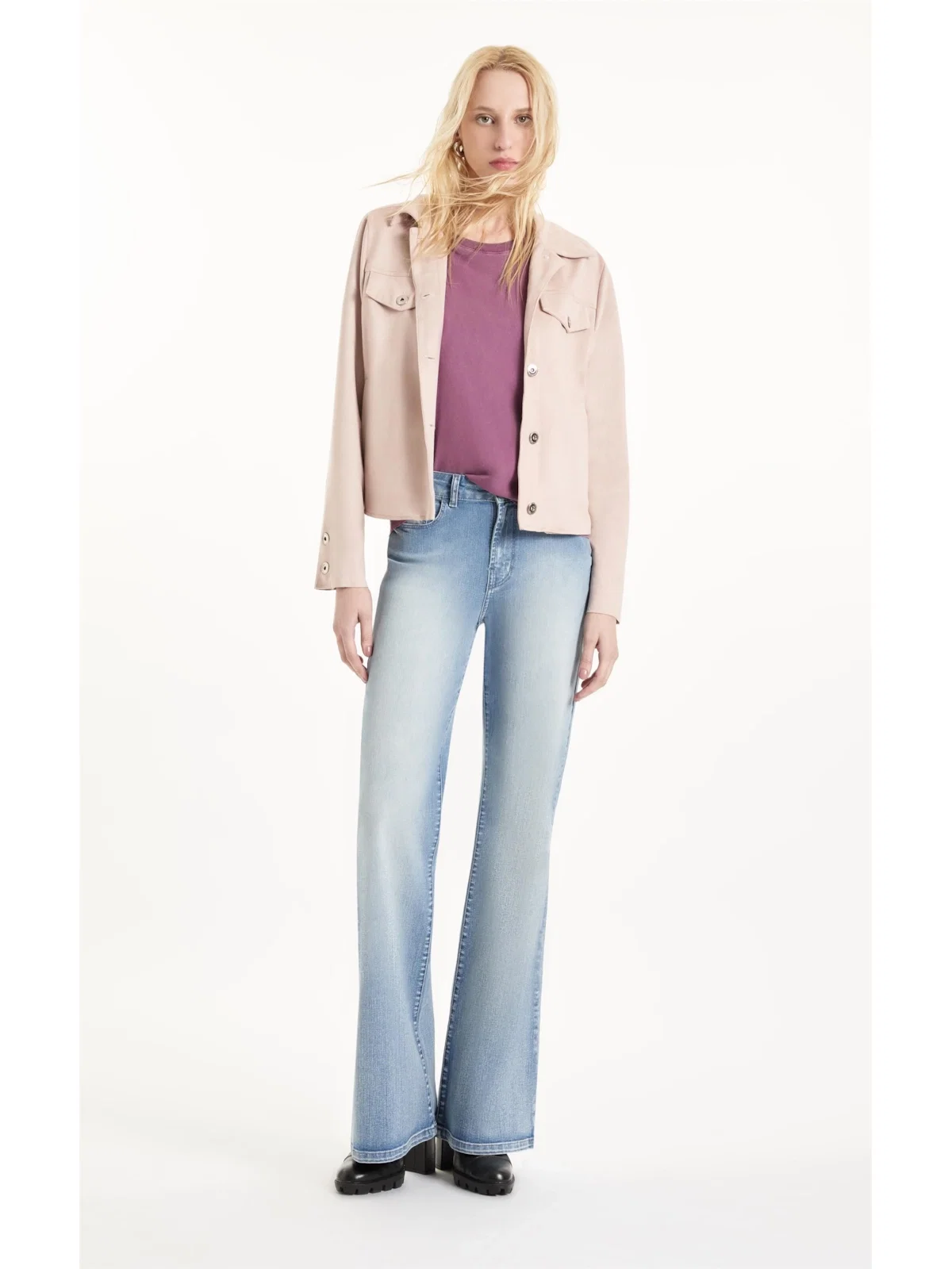 Blusa Cotton Ellus Classic Violeta — imagem 1