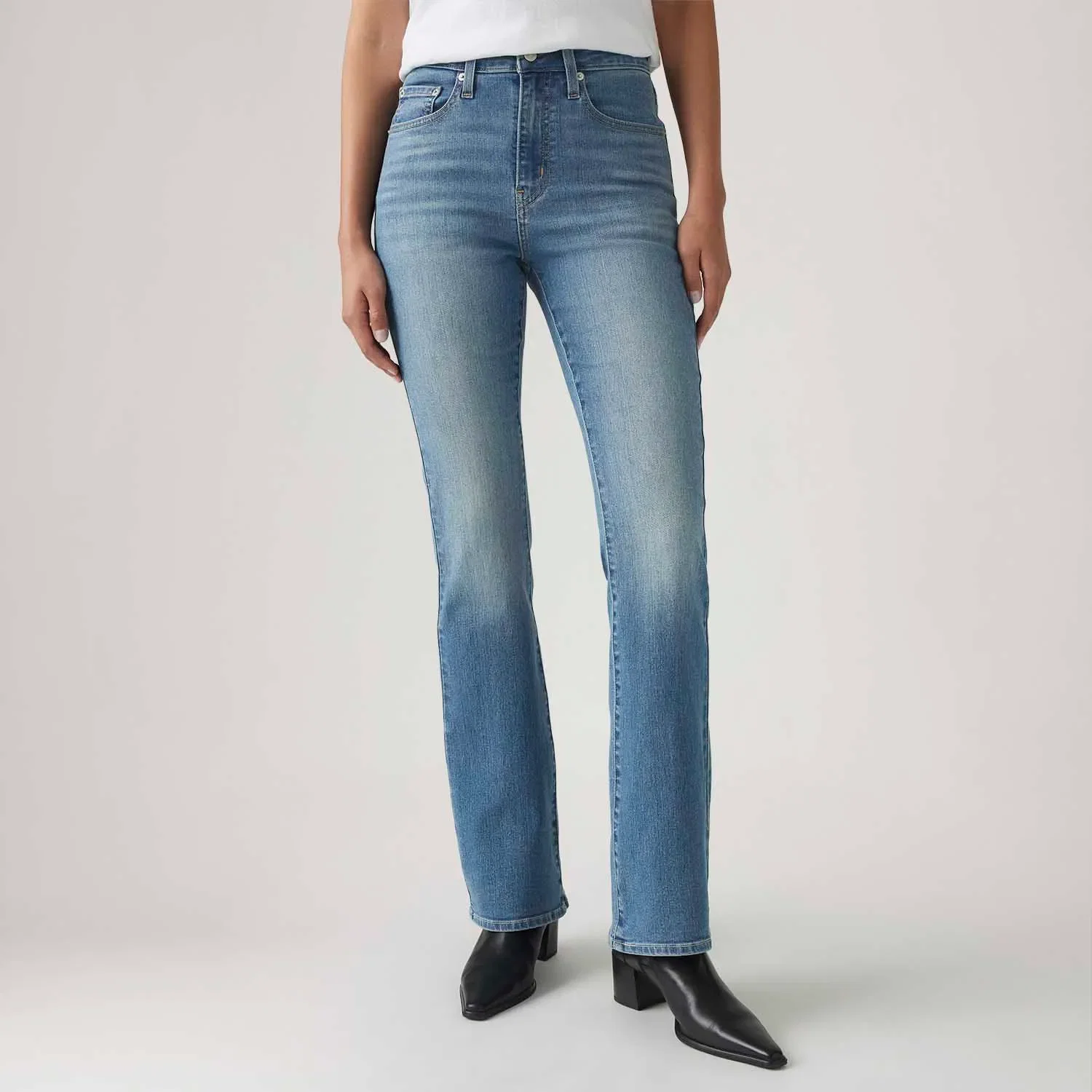 Calça Jeans Levi's® 725® High Rise Bootcut Lavagem Clara — imagem 1