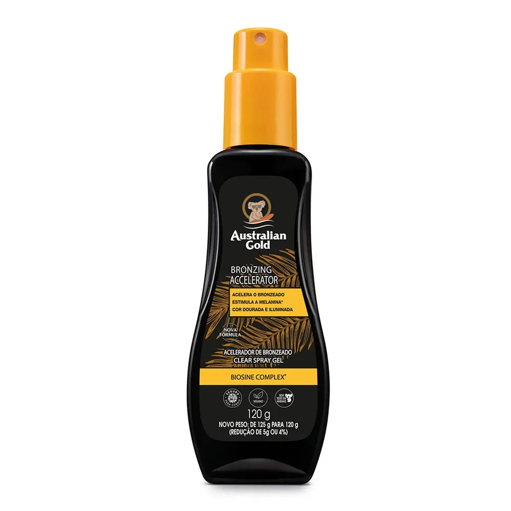 Acelerador de Bronzeado Australian Gold Clear Spray Gel 120g