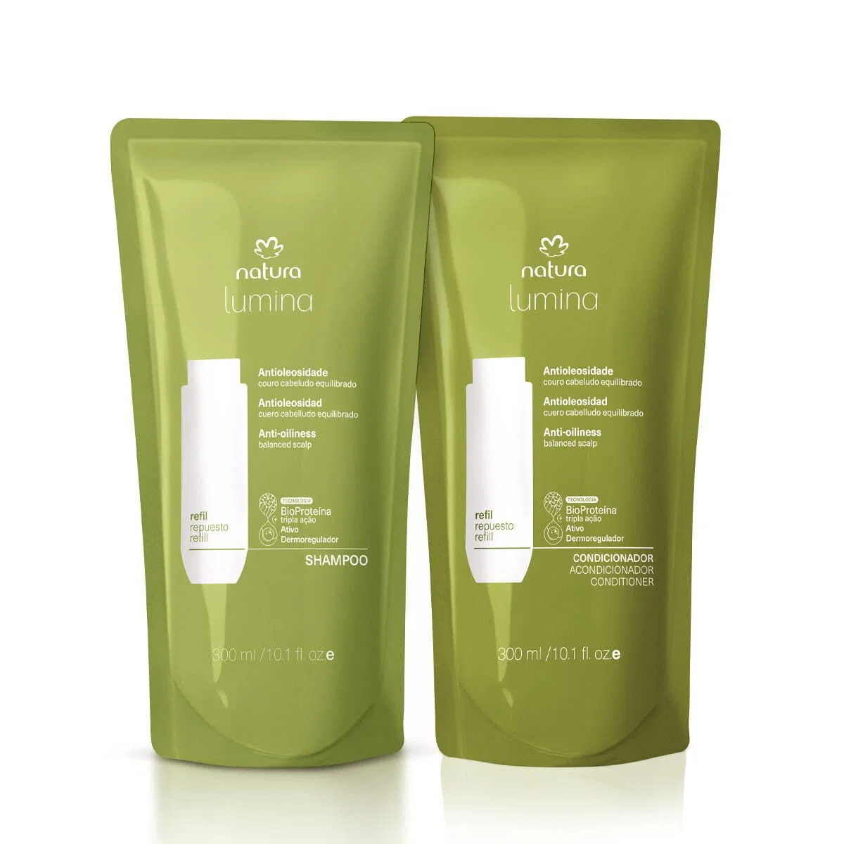 Kit Refis Shampoo e Condicionador Lumina Antioleosidade — imagem 1