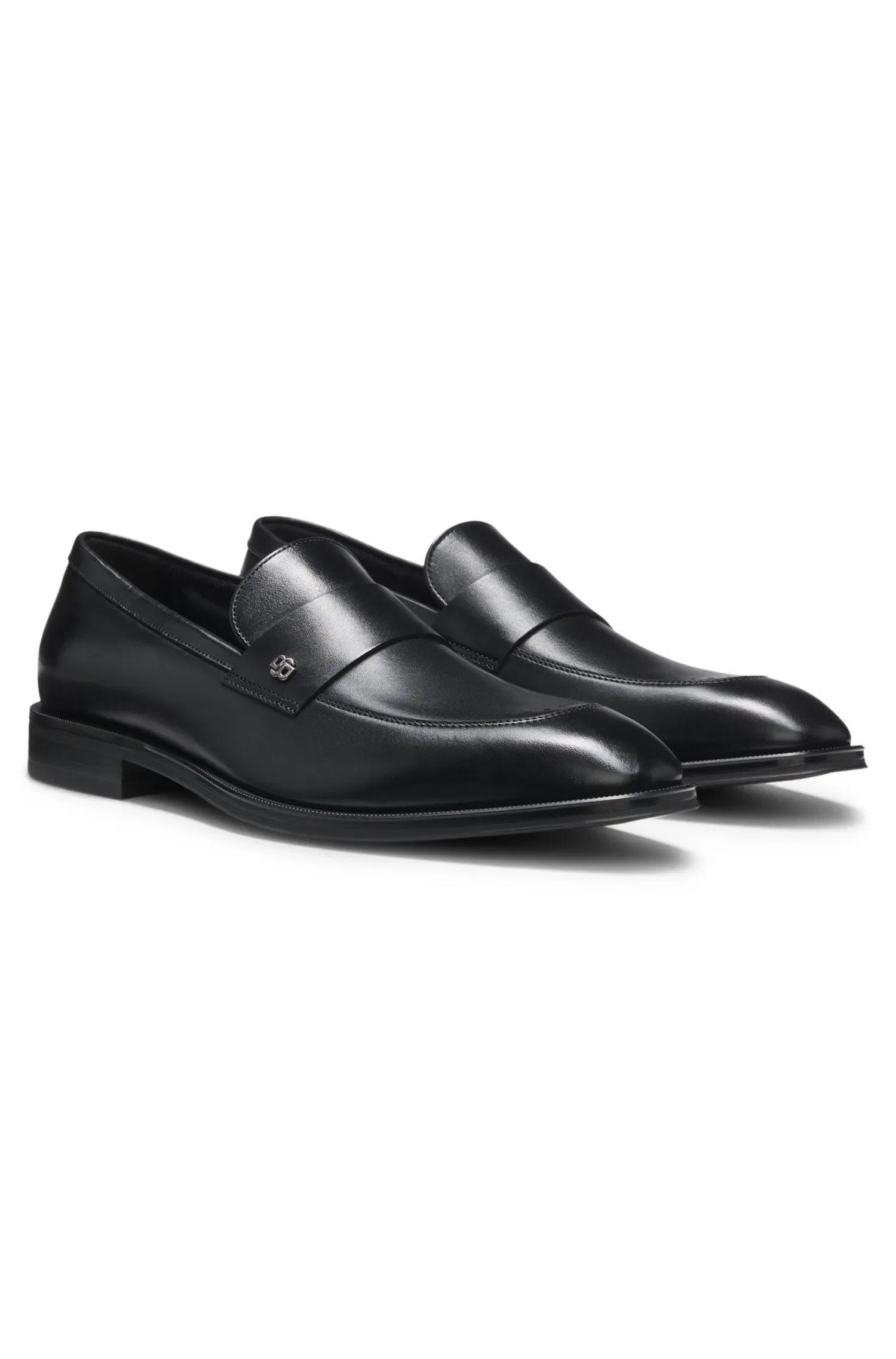 Mocassim Em Couro Com Acabamento De Monograma Double B — imagem 1
