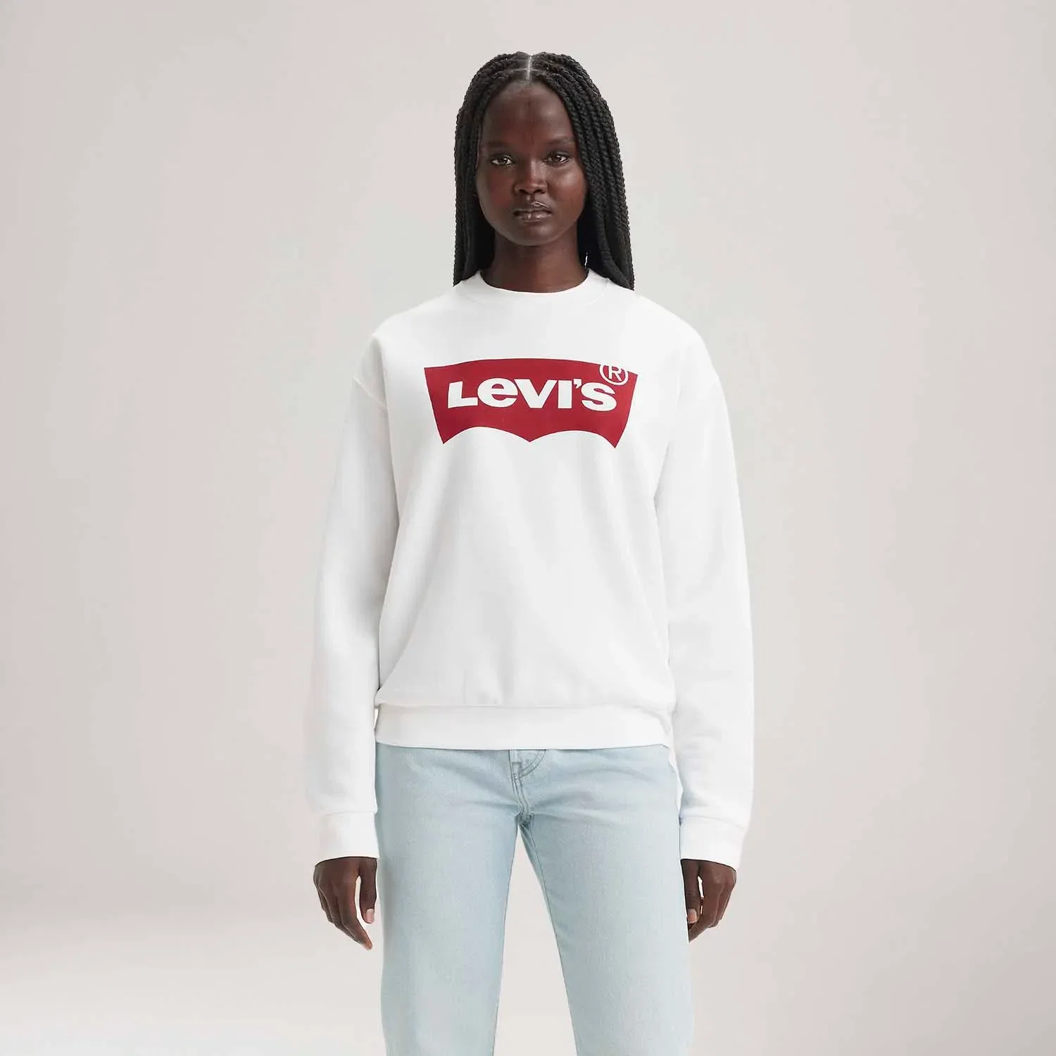 Moleton Levi's® Graphic Standard Crew Branco