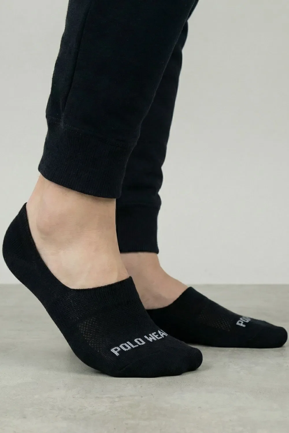 Kit 3 Pares De Meias Sapatilha Masculinas Polo Wear Preto