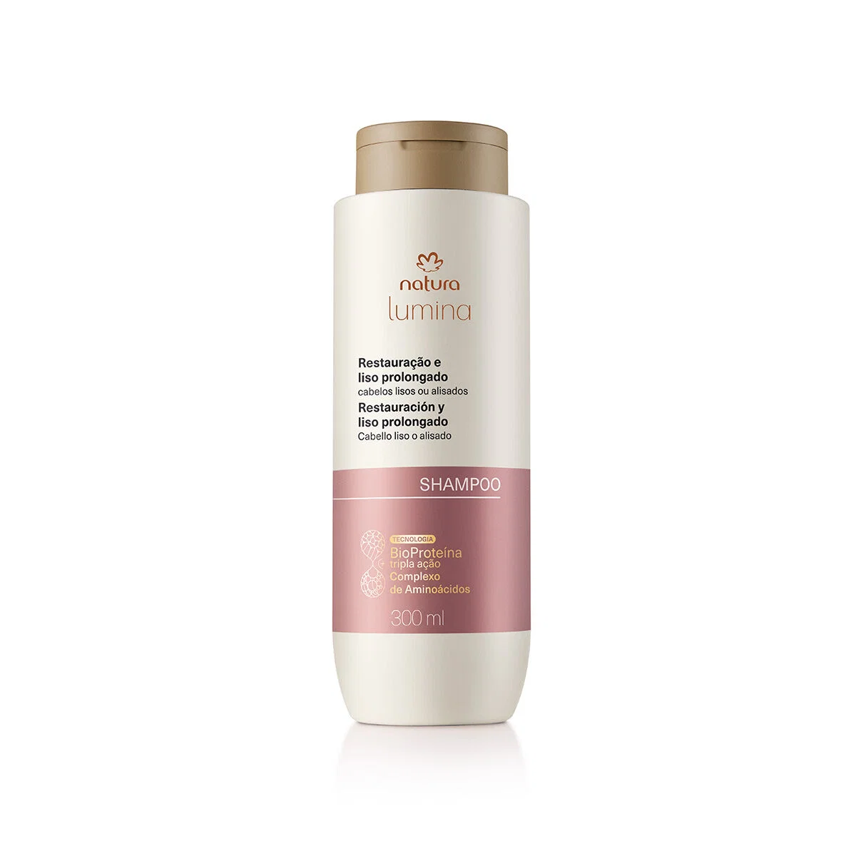 Shampoo Lumina Restaurador para Restauração e Liso Prolongado 300 ml