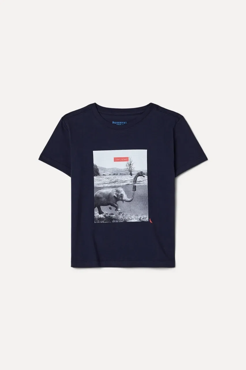 Camiseta Mini Sm Estampa Fake News