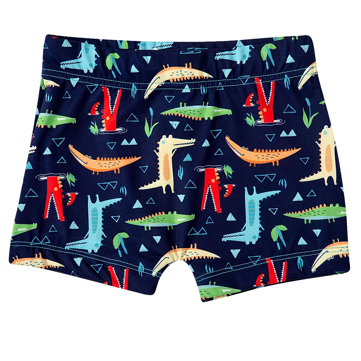 Shorts Praia Toddler Jacaré Colorido Lycra Proteção Uv 50+ Tip Top