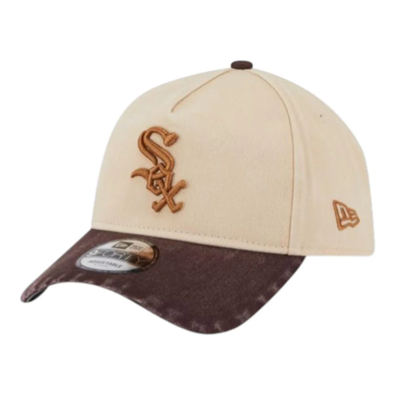 Boné Masculino New Era 940AF Washed Earthtones Chicago White Sox Aba Curva — imagem 1
