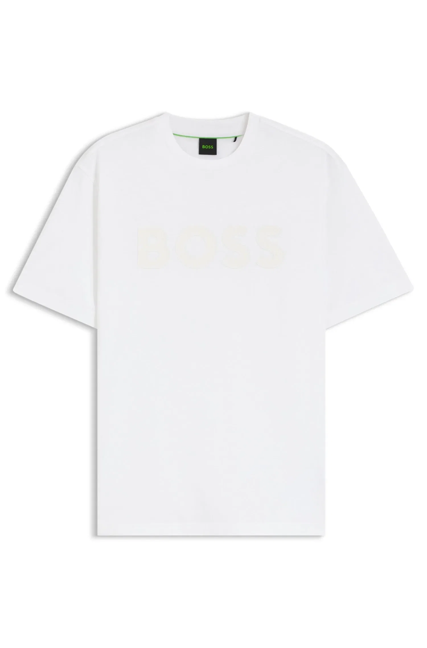 Camiseta Em Algodão Com Logo Em Tom Sobre Tom