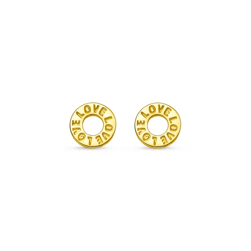 Brinco Baby Círculos em Ouro Amarelo 18k — imagem 1