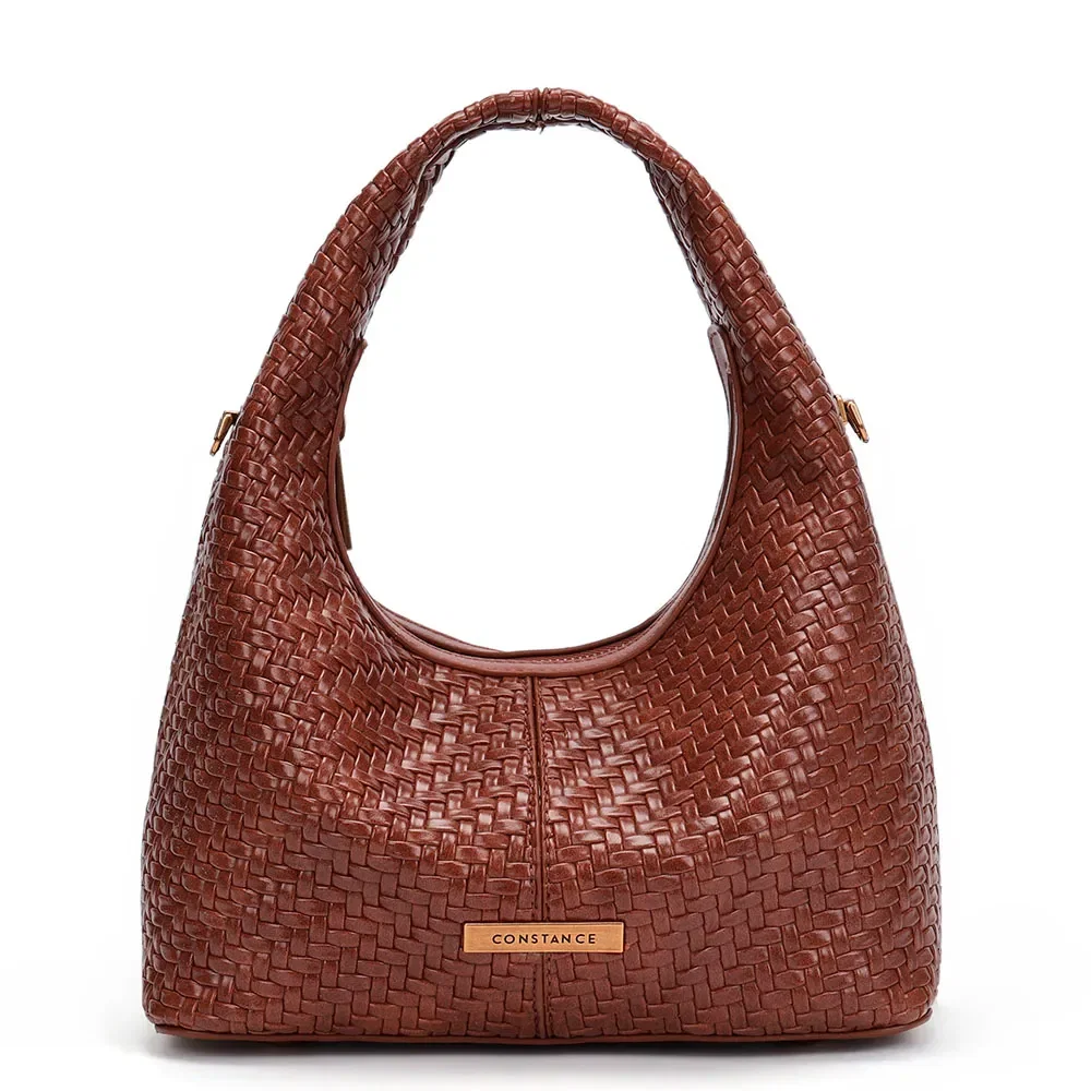 Bolsa Tiracolo Textura Tressê Caramelo — imagem 1