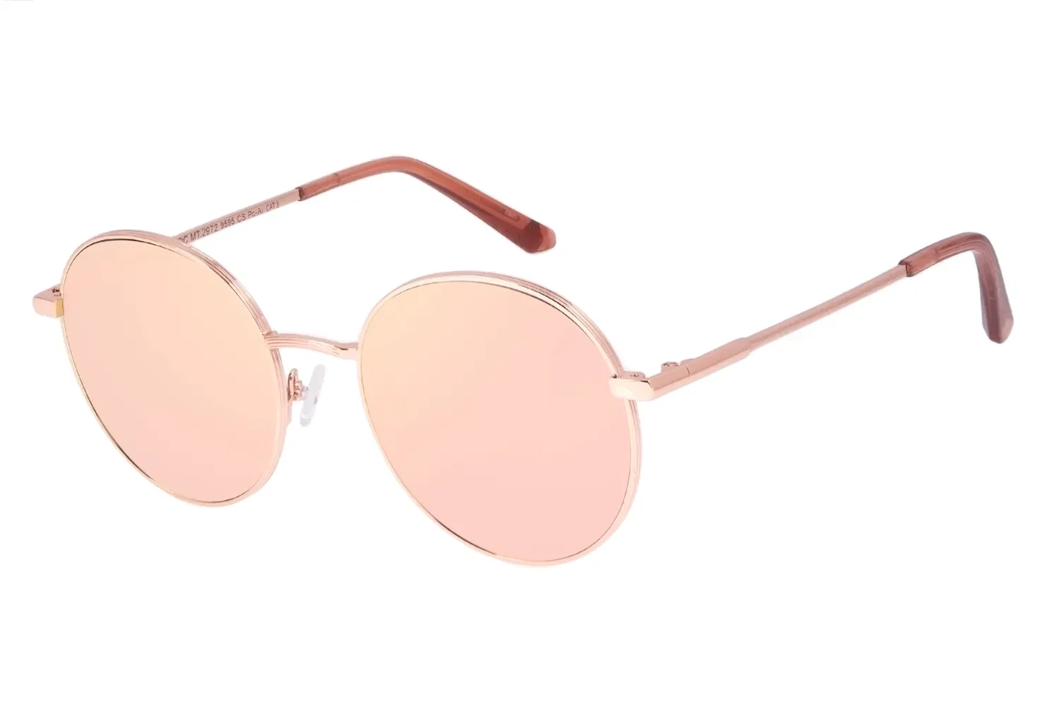 Óculos de Sol Feminino Chilli Beans Redondo Banhado a Ouro Rosé — imagem 1