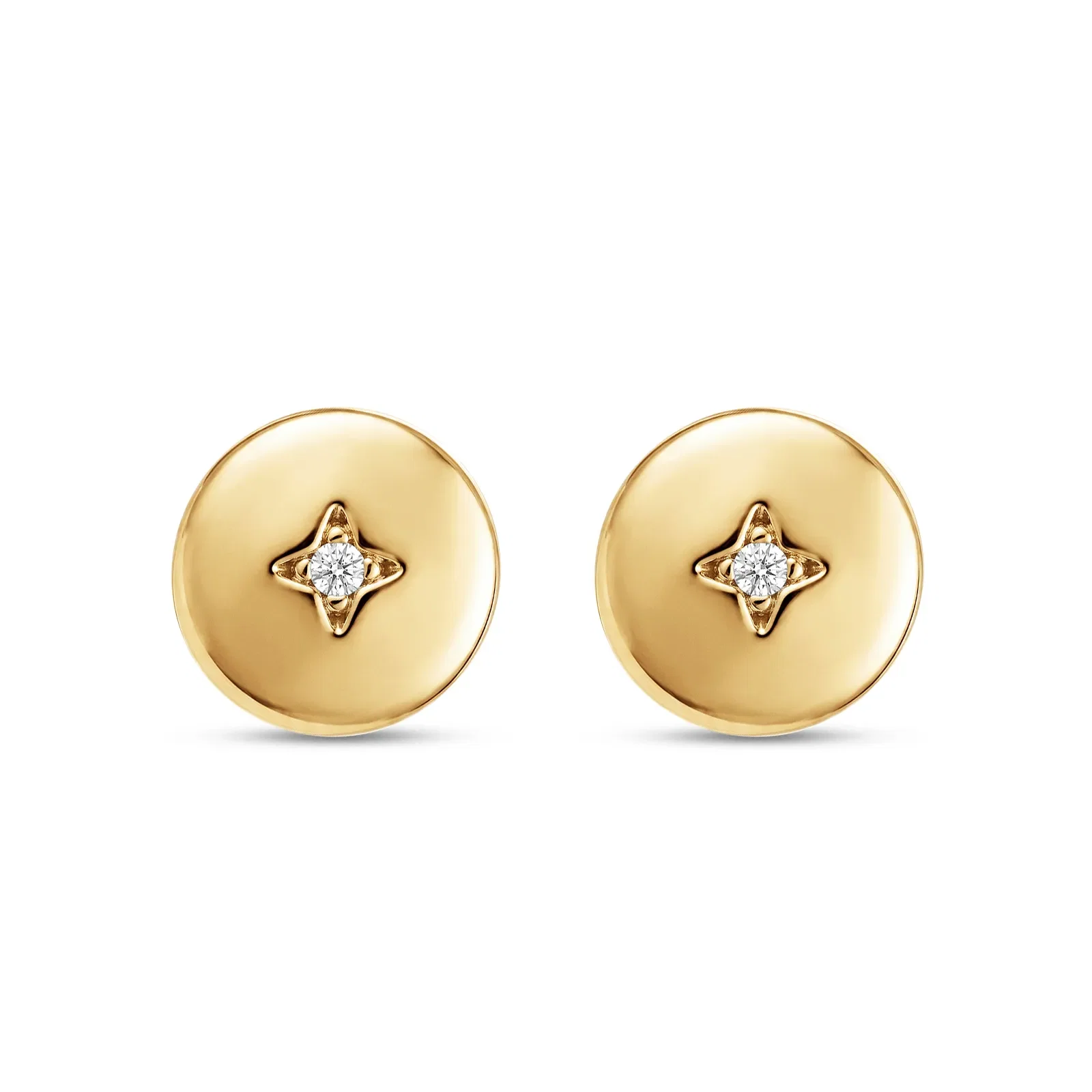 Brinco Life Celestial em Prata 925 com Banho de Ouro Amarelo e Zircônia Incolor