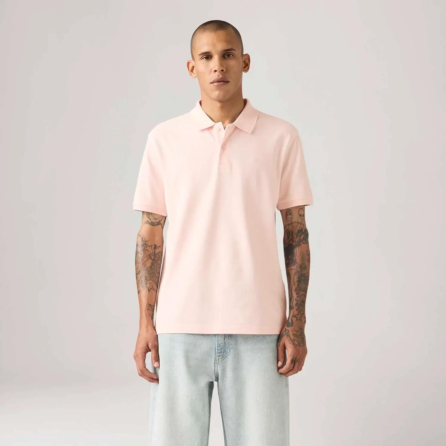 Polo Levi's® Icon Rosa Manga Curta