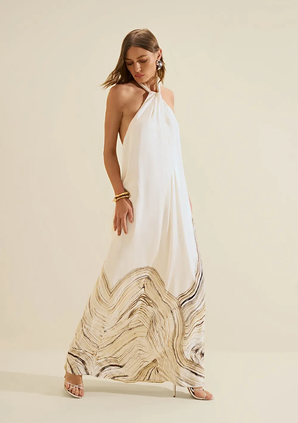 Vestido Cava Francesa Nereia Off White