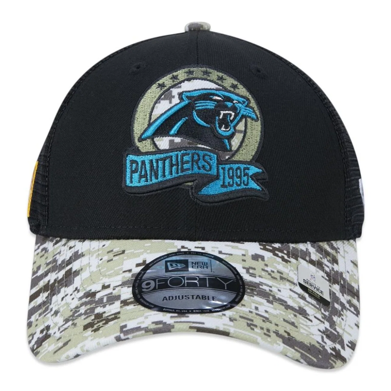 Boné Aba Curva New Era 940 Carolina Panthers NFL Salute to Service 22 - Adulto