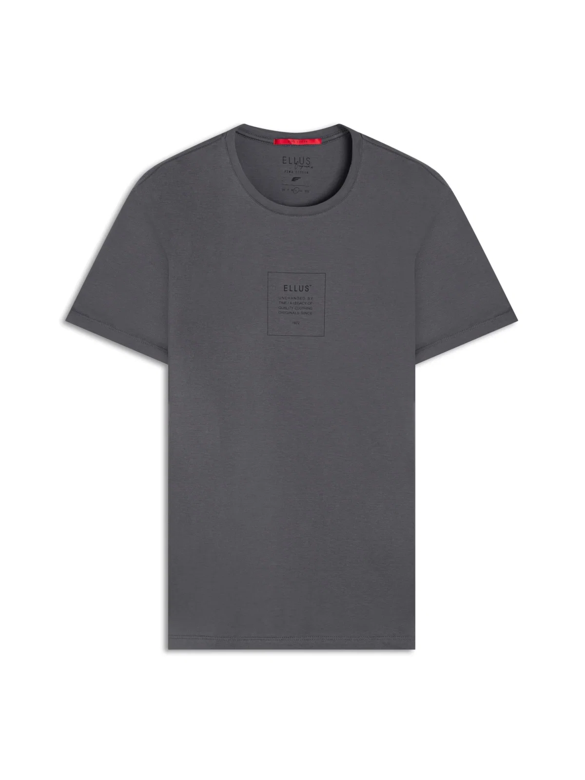 T-Shirt Cotton Pima Ellus Square Classic Grafite — imagem 1