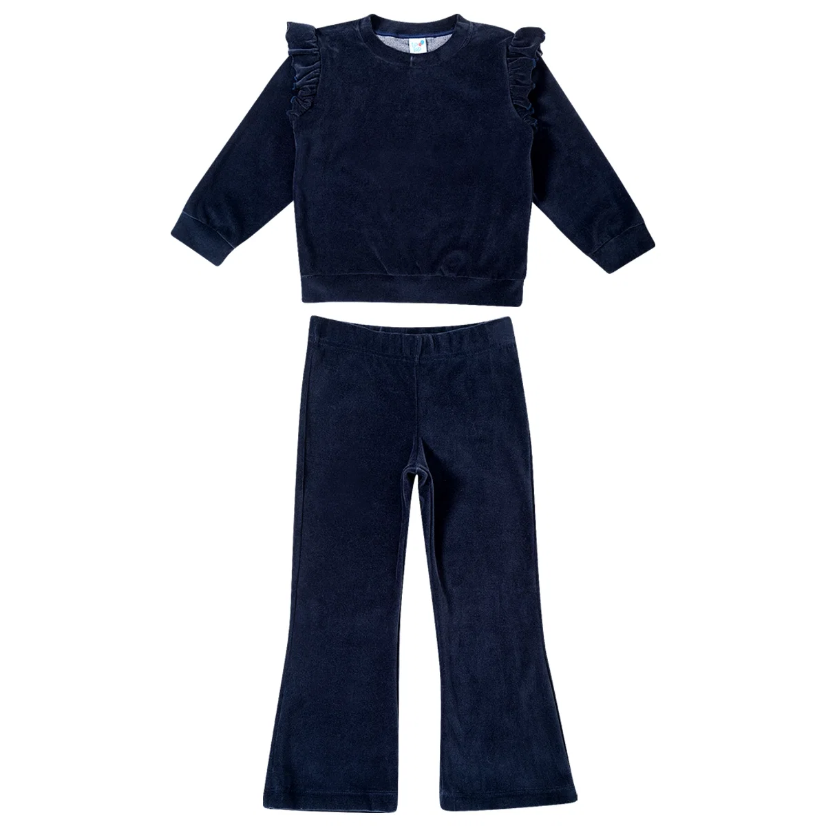 Conjunto Comprido Toddler Marinho Plush Tip Top