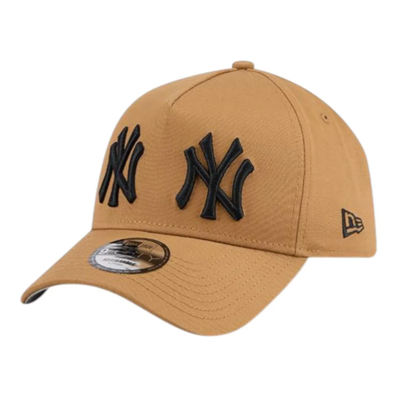 Boné Masculino New Era 940AF Double Logo New York Yankees Caqui Aba Curva — imagem 1