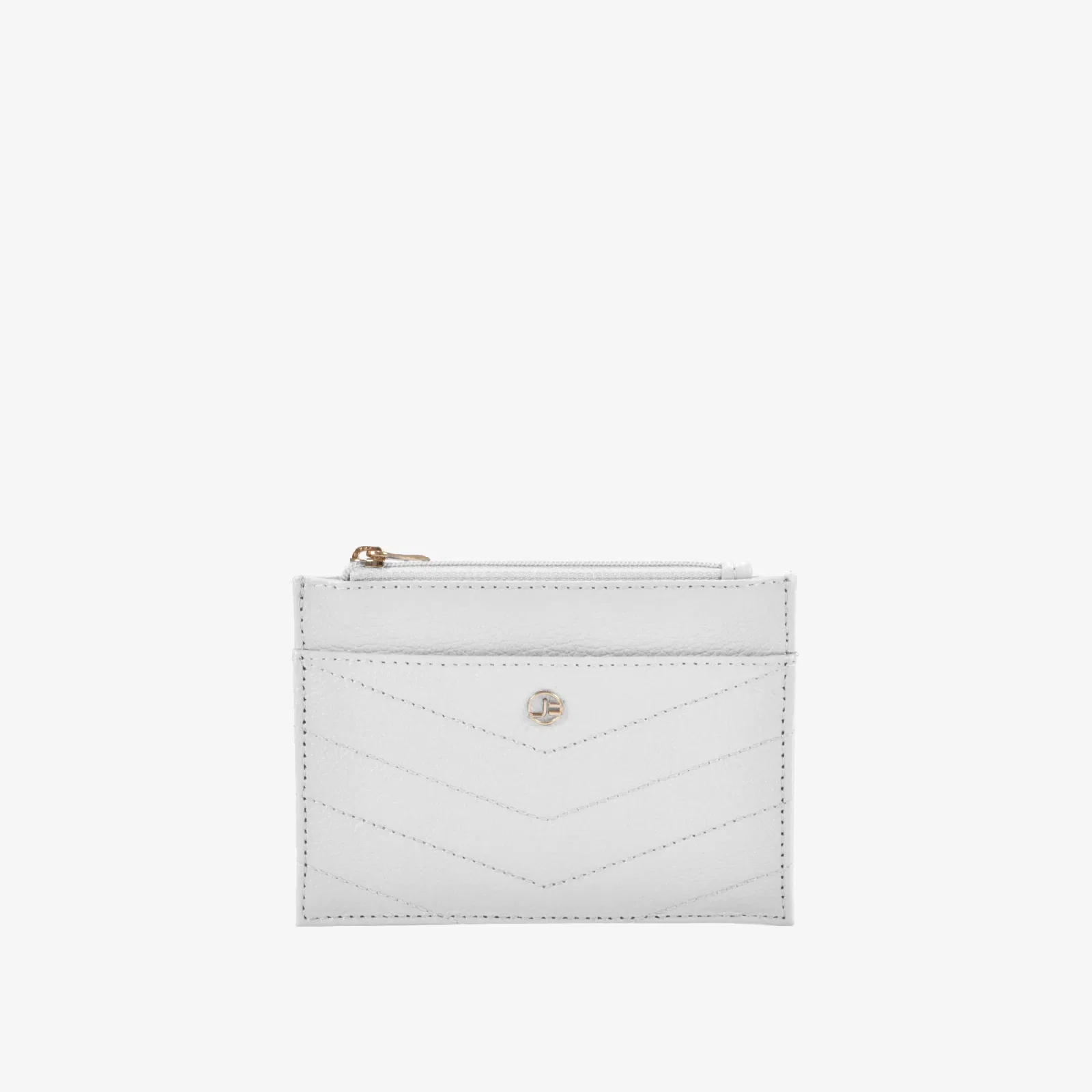 Carteira Porta Cartão Branco Blanc Couro