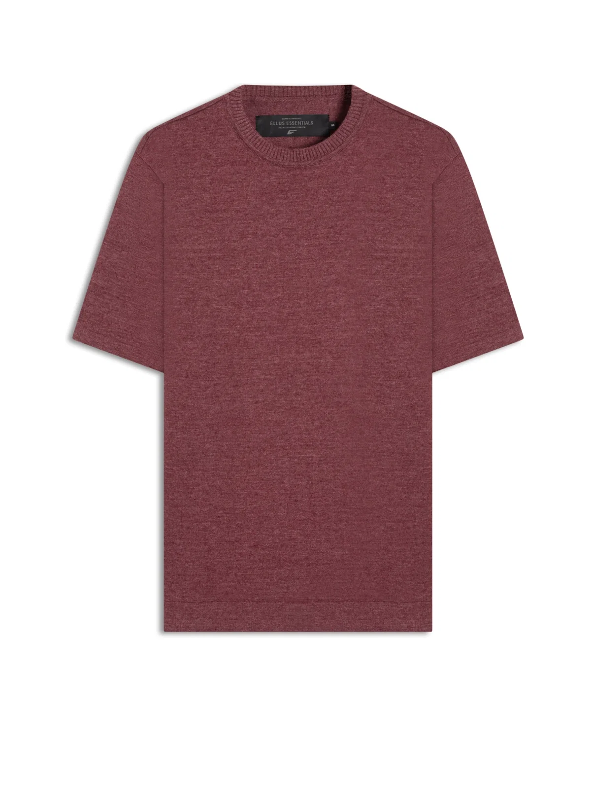 T-Shirt Tricot Cotton Blend Vinho — imagem 1