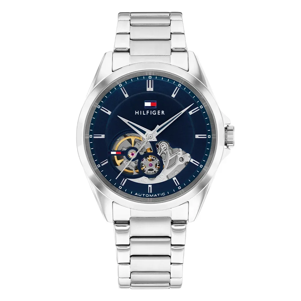 Relógio Tommy Hilfiger Baker Automático Masculino em Aço Prateado 1710716 — imagem 1