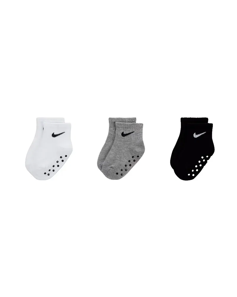 Meia Nike Swoosh Ankle Gripper 3 Pares Infantil