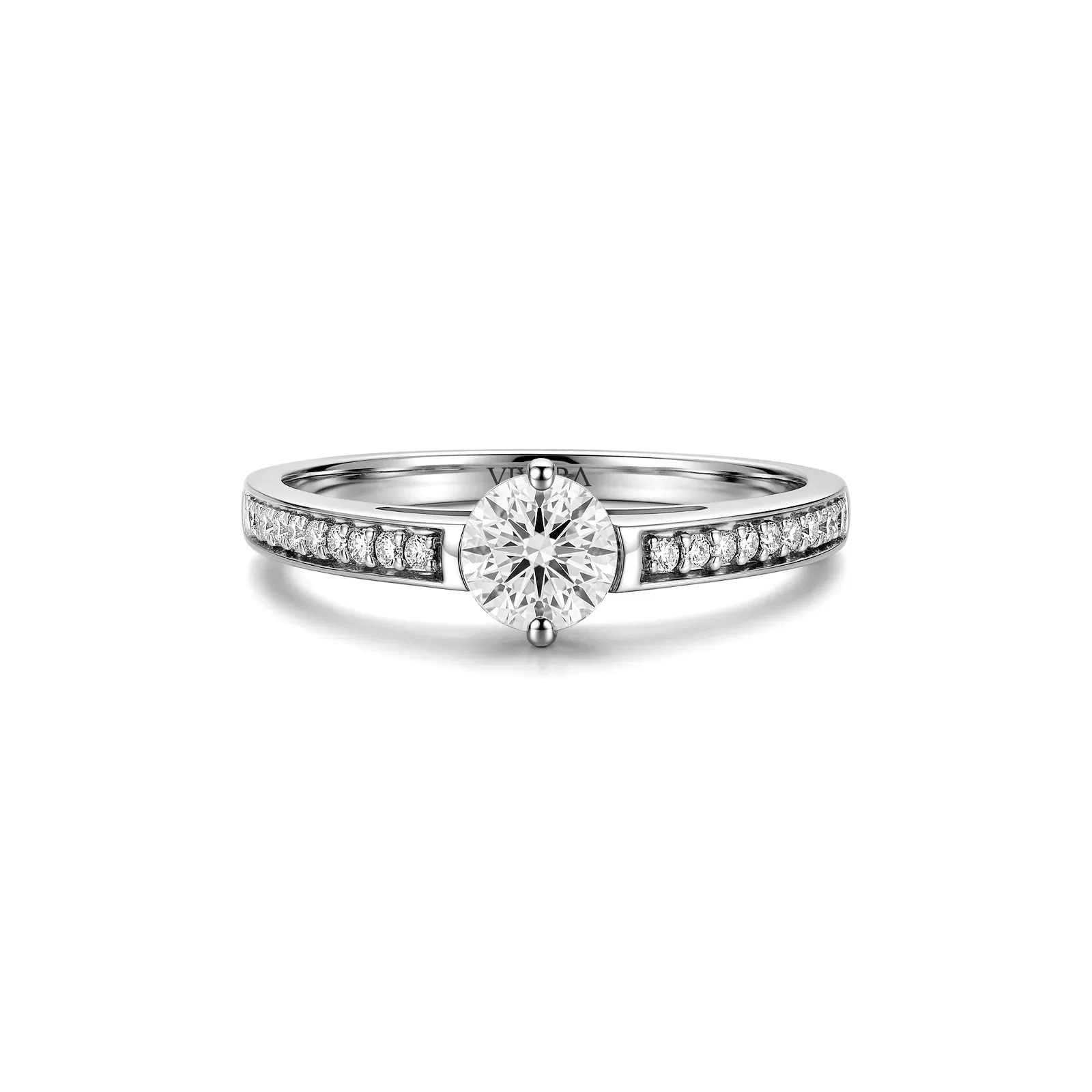 Anel Solitário Forever em Ouro Branco 18k com 0,60ct de Diamante — imagem 1