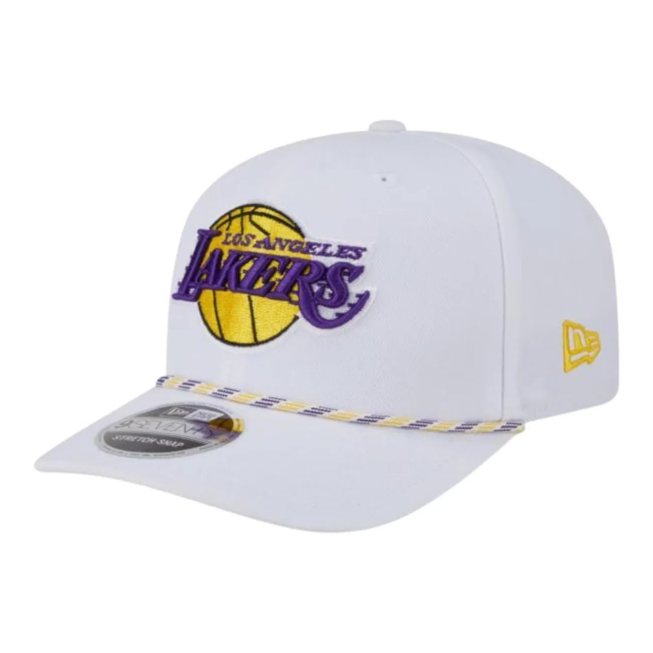 Boné Adulto New Era 970ss Multi Rope Los Angeles Lakers Aba Curva