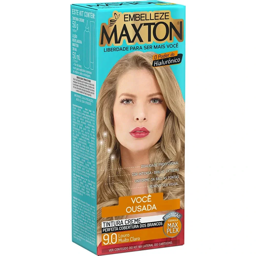 Tintura Maxton 9.0 Louro Muito Claro
