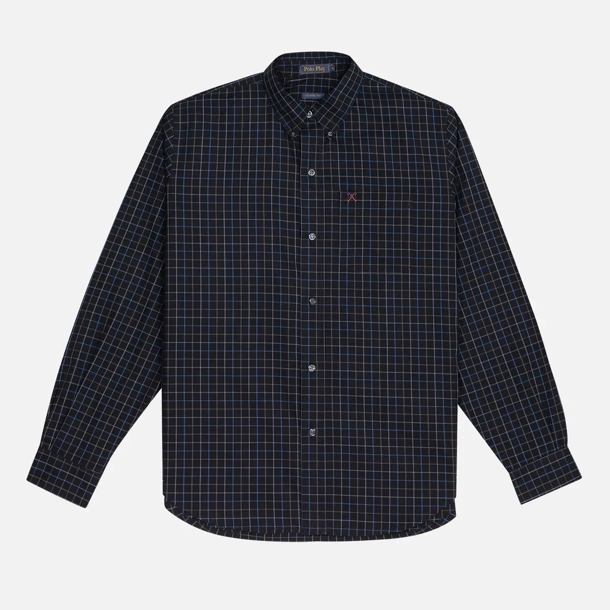 Camisa Classic Button-Down Manga Longa com Botão