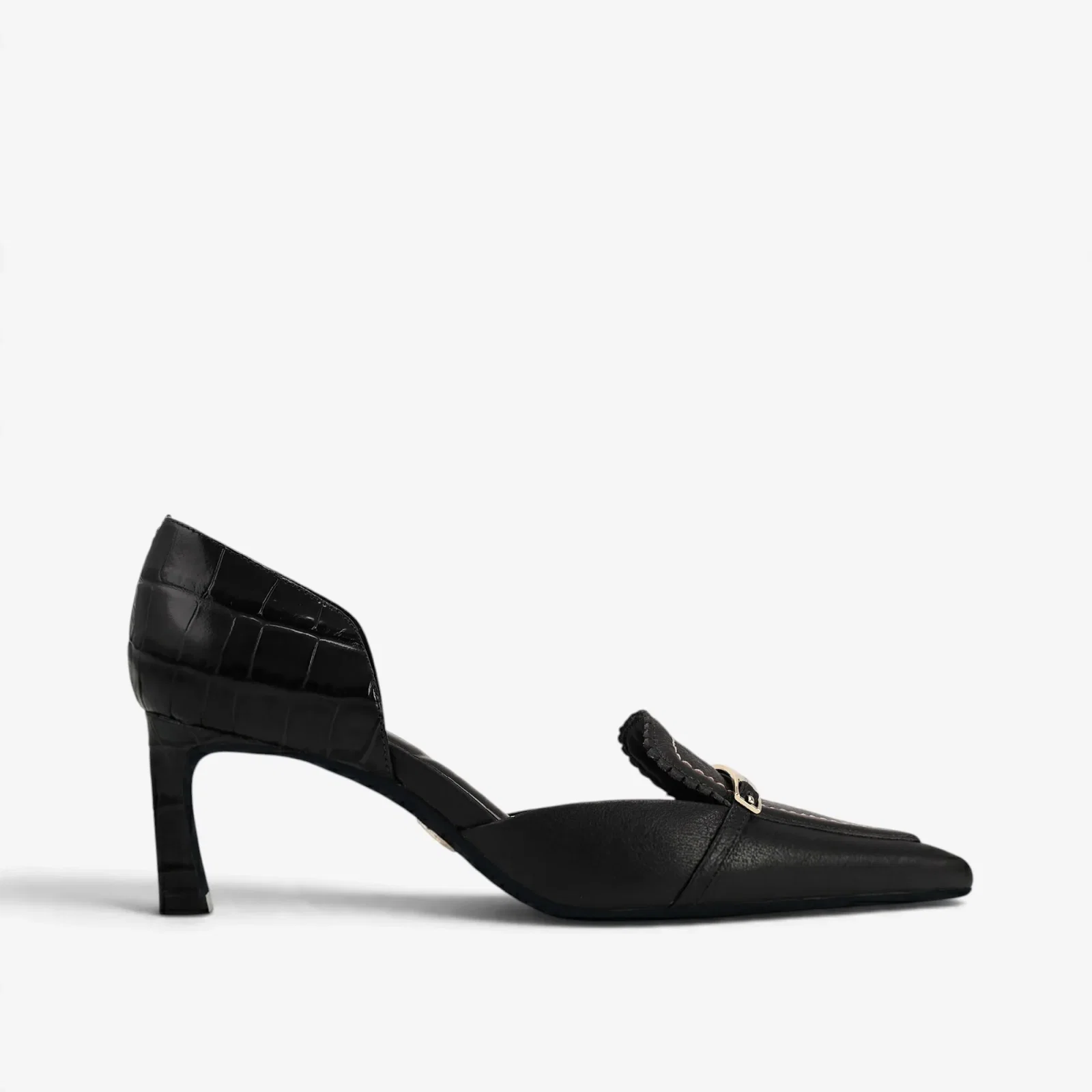 Scarpin Preto Couro
