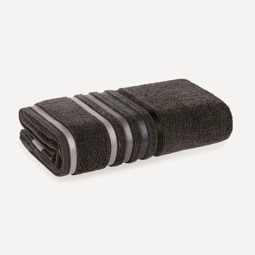 Toalha Banhão Fio Penteado Lumina Carbono / Cinza