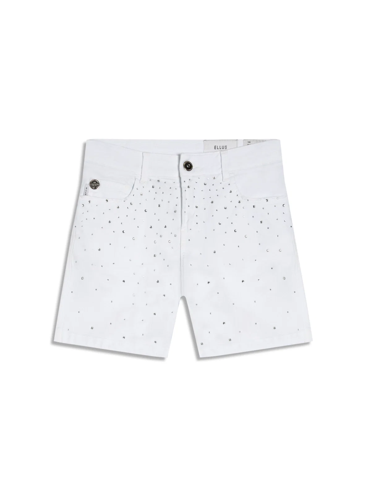 Short Vintage Denim Color Cristal Branco — imagem 1