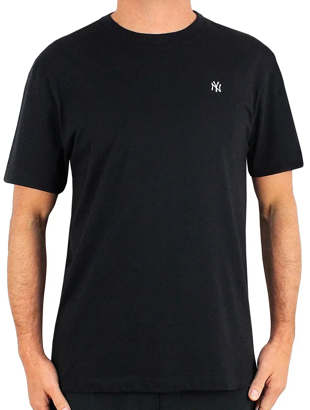 Camiseta New Era Masculina Logo New York Yankees Preta